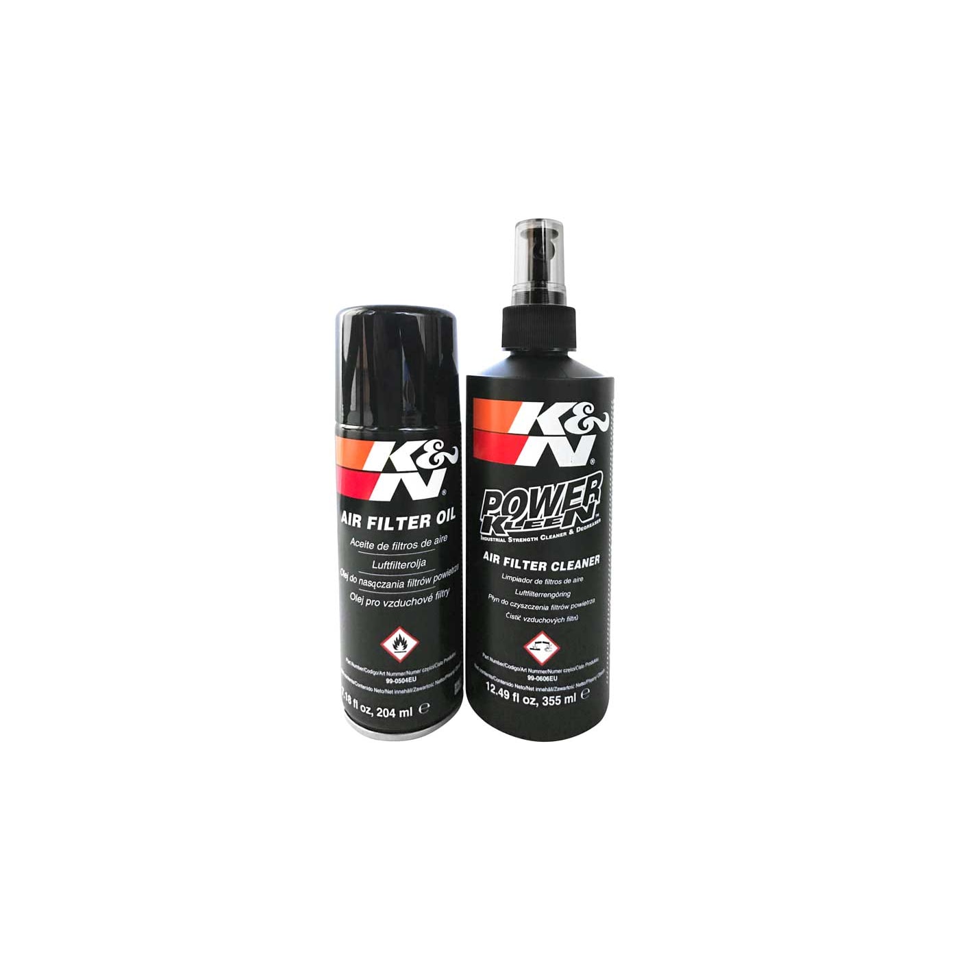 K&N AIR FILTER CLEANING SPRAY AND PROTECTIVE OIL KIT