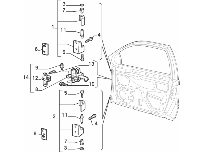 ALFA ROMEO 145/146 FRONT DOOR CHECK