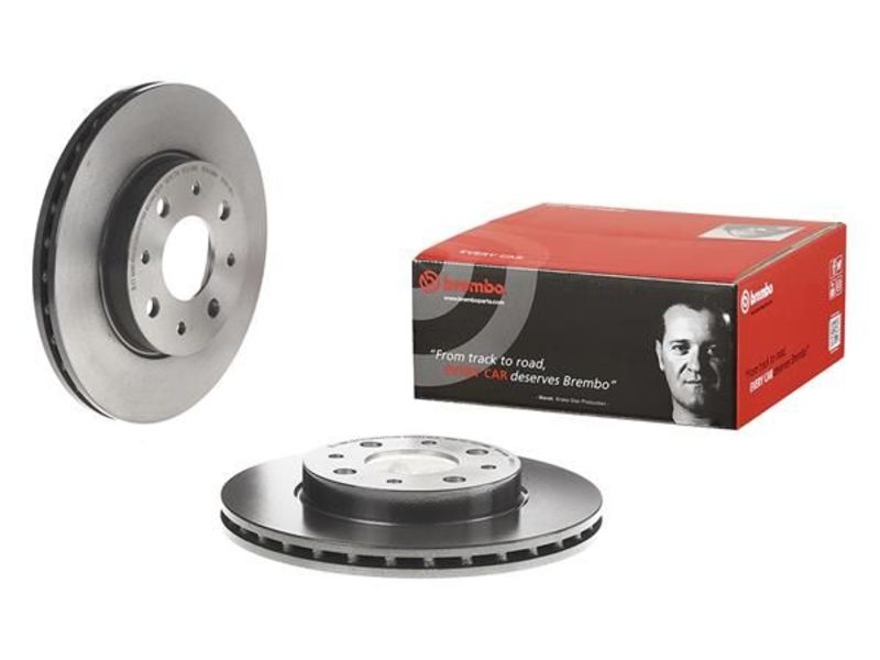 FIAT 500 BRAKE DISC PAIR FRONT [BREMBO]