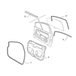 FIAT PUNTO FRONT DOOR SEAL