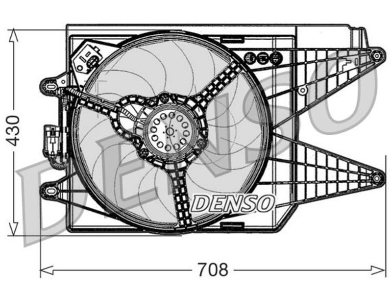 FIAT 500 ABARTH RADIATOR FAN 