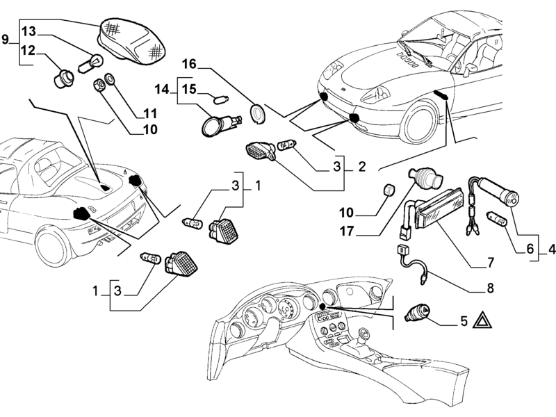 FIAT BARCHETTA SIDE LAMP