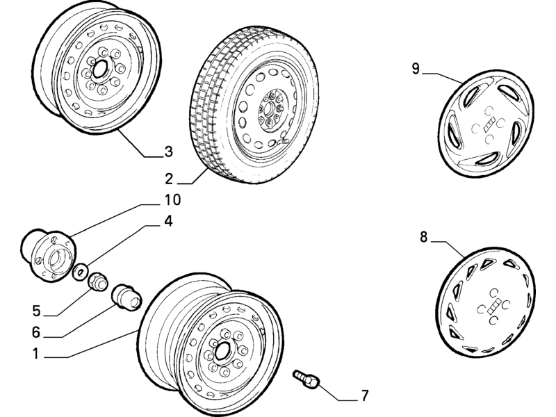 FIAT PUNTO WHEEL TRIM