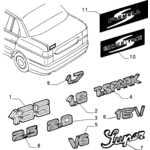ALFA ROMEO 155 BADGE 