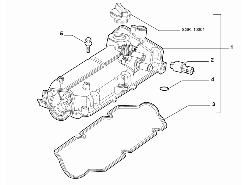 ALFA ROMEO MITO CAM COVER GASKET