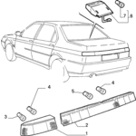 ALFA ROMEO 164 N/S REAR LAMP
