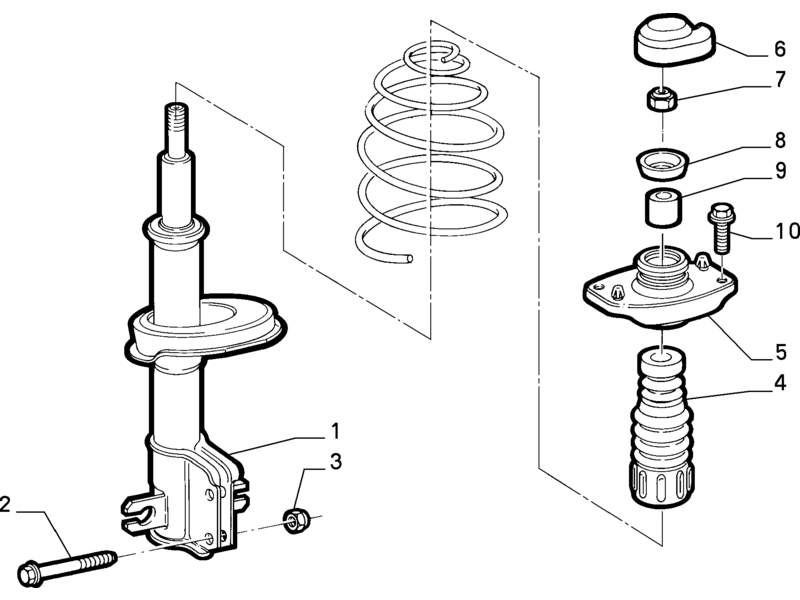 FIAT PUNTO FRONT SHOCK ABSORBER 