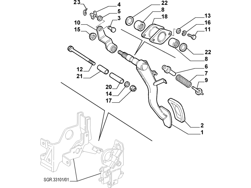 ALFA ROMEO 166 CLUTCH PIN