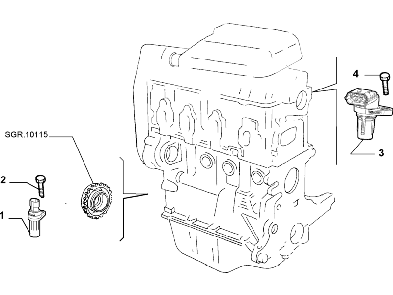 ALFA ROMEO MITO CRANK SENSOR 