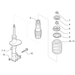 FIAT PANDA O/S FRONT SHOCK ABSORBER