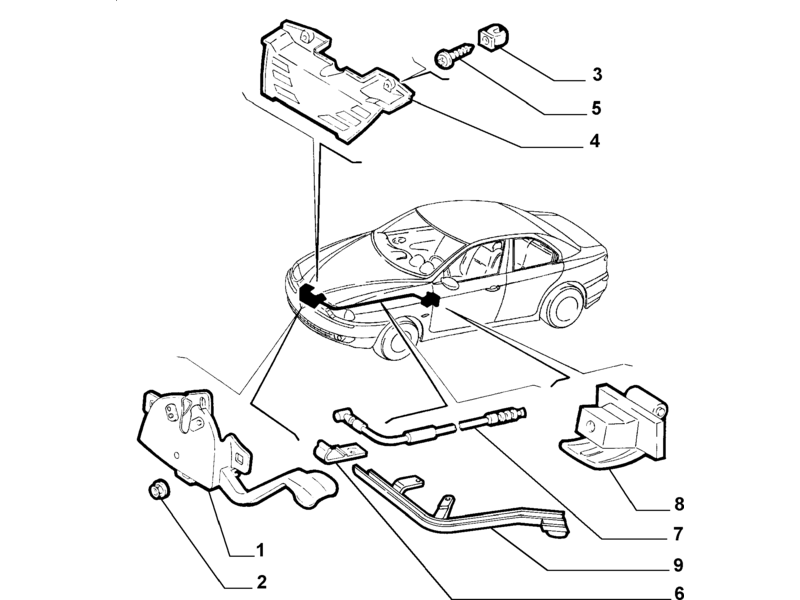 ALFA ROMEO 156 BONNET LOCK