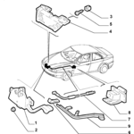 ALFA ROMEO 156 BONNET LOCK