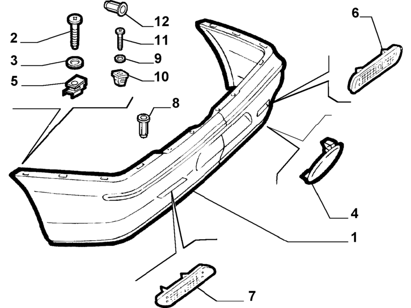 ALFA ROMEO 156 REAR BUMPER