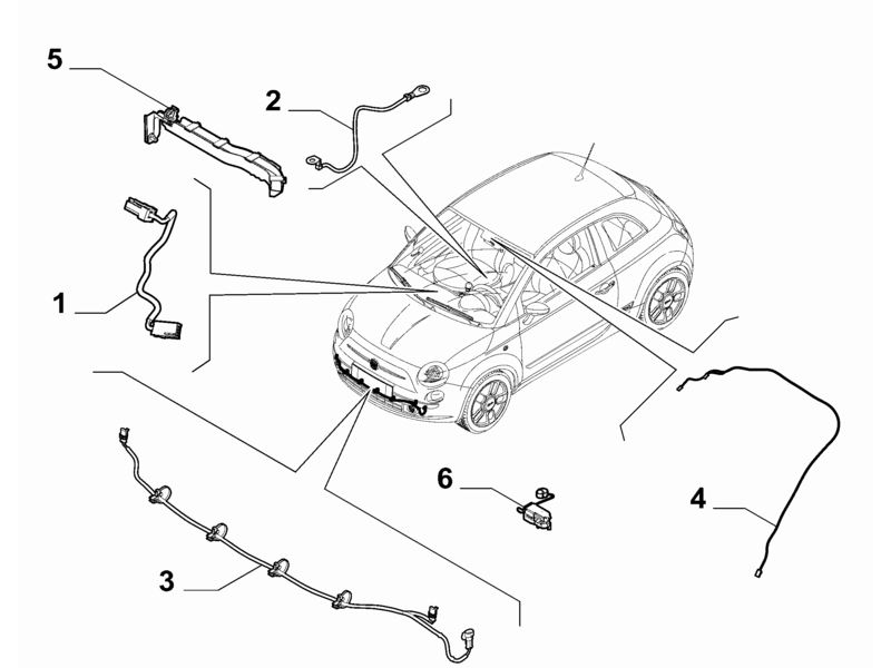 FIAT 500 CABLE