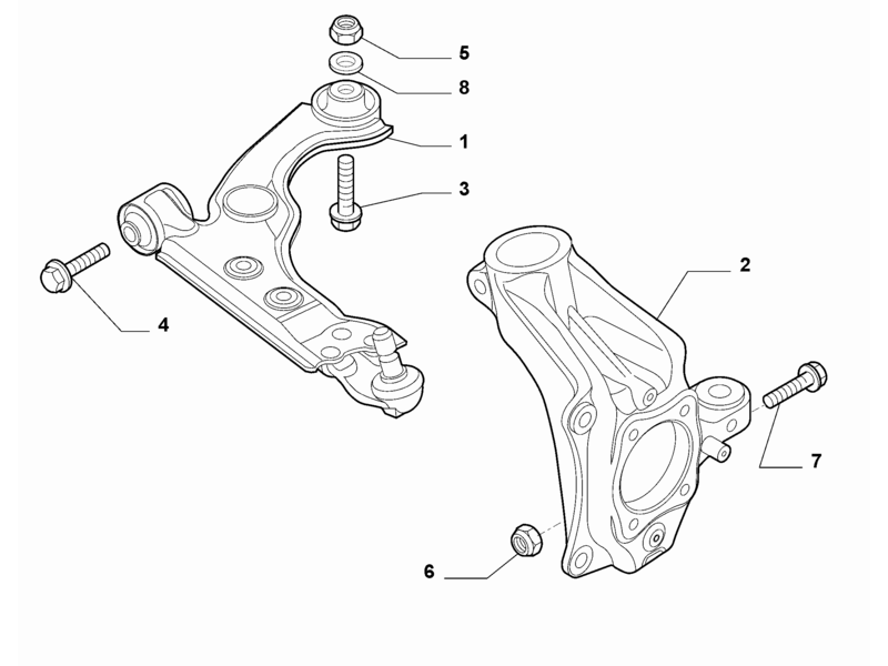 ALFA ROMEO GIULIETTA SUSPENSION BOLT 