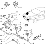 ALFA ROMEO 166 O/S WASHER JET SPRINKLE 