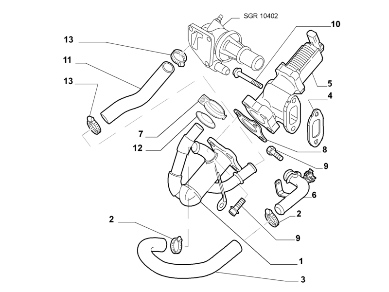 ALFA ROMEO MITO EXHAUST GASKET