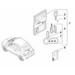 FIAT 500 KEY COVER 