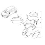 FIAT PUNTO N/S MIRROR ORNAMENT