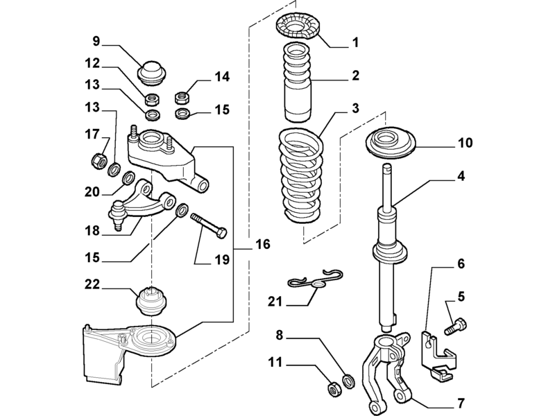 ALFA ROMEO GT O/S FORK