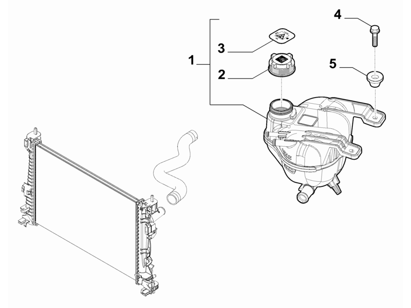 ALFA ROMEO 4C COOLANT TANK