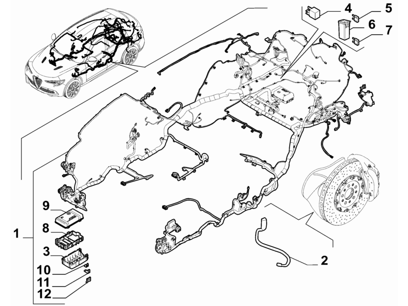 ALFA ROMEO STELVIO O/S ELECTRIC CABLE