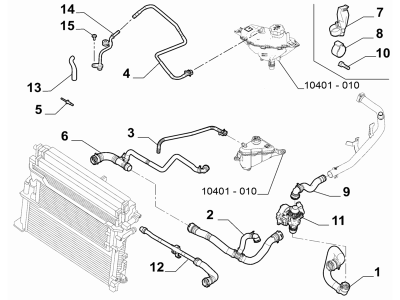 ALFA ROMEO GIULIA RADIATOR PIPE