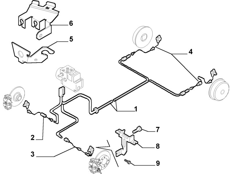 ALFA ROMEO 156 FRONT O/S ABS SENSOR