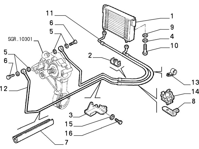 ALFA ROMEO GTV/SPIDER 916 HOSE
