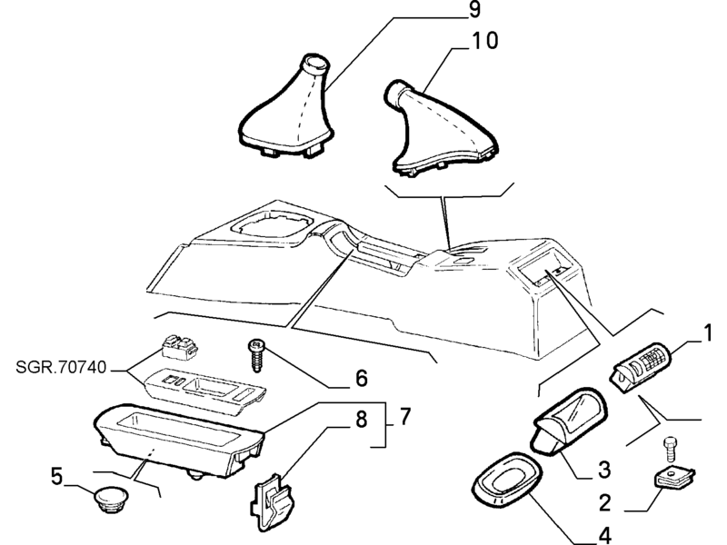 ALFA ROMEO 145/146 HANDBRAKE BOOT