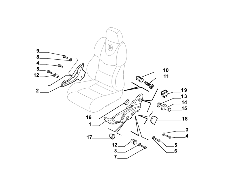 ALFA ROMEO 156 O/S FRONT SEAT COVERING