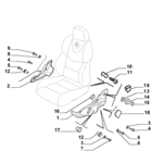 ALFA ROMEO 156 O/S FRONT SEAT COVERING