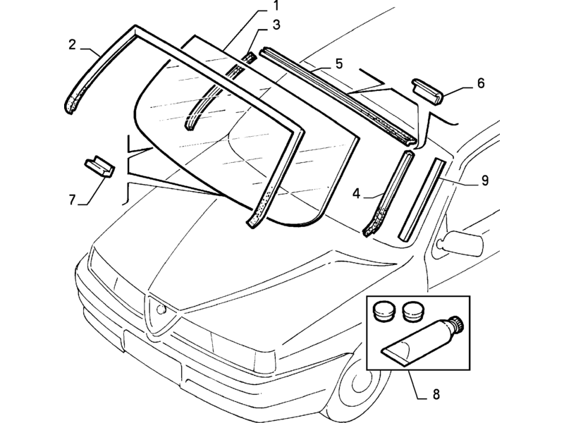 ALFA ROMEO 155 WINDSCREEN
