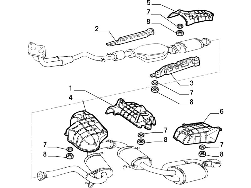 ALFA ROMEO GTV/SPIDER EXHAUST HEAT SHIELD