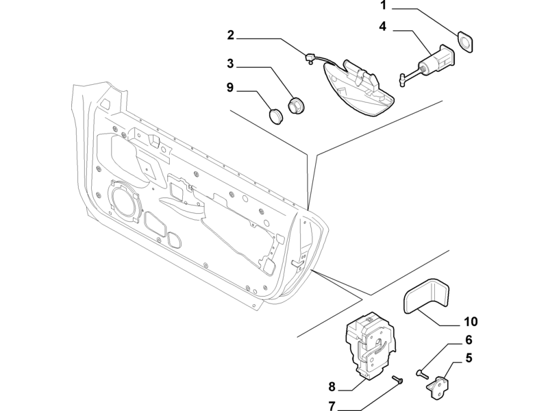 ALFA ROMEO BRERA/SPIDER 939 FRONT O/S DOOR HANDLE