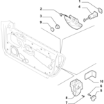 ALFA ROMEO BRERA/SPIDER 939 FRONT O/S DOOR HANDLE