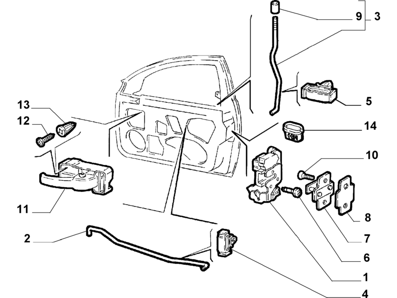 ALFA ROMEO 156 N/S LOCK