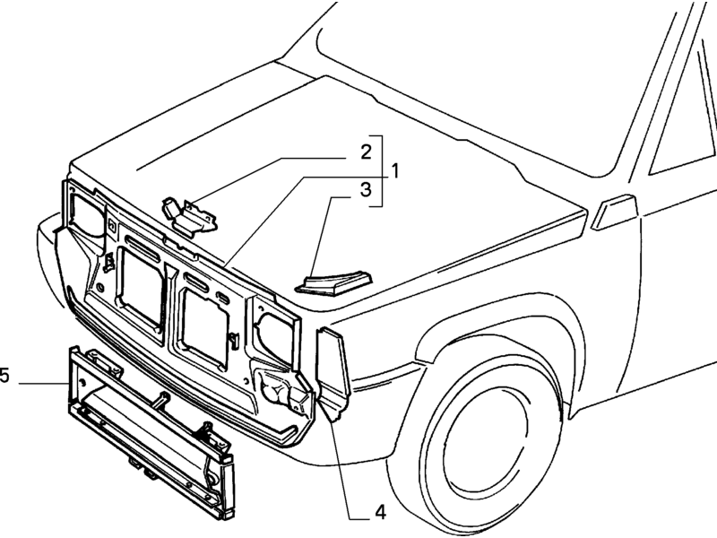 FIAT PANDA METAL CROSS MEMBER FRONT