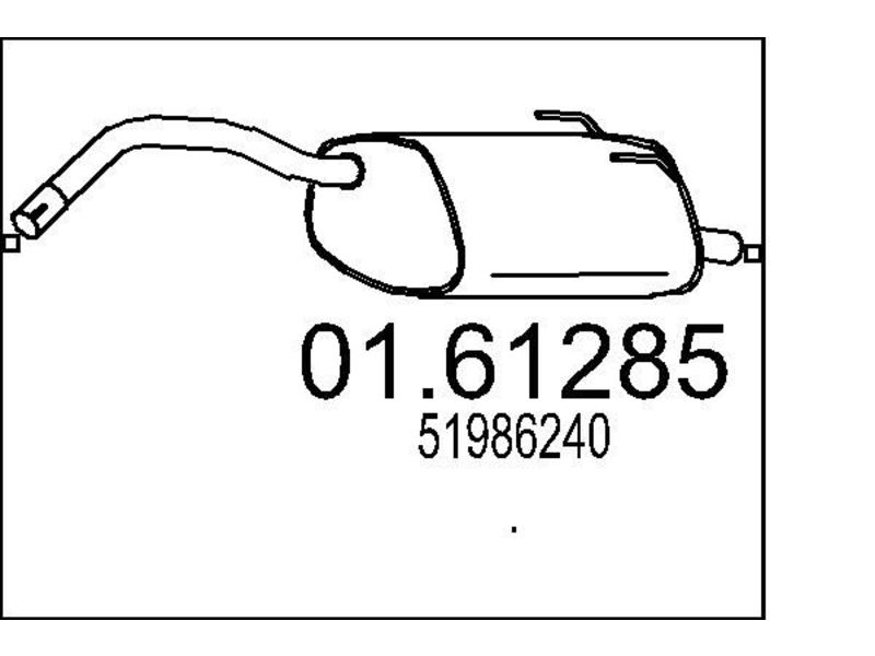 FIAT PANDA TAIL PIPE
