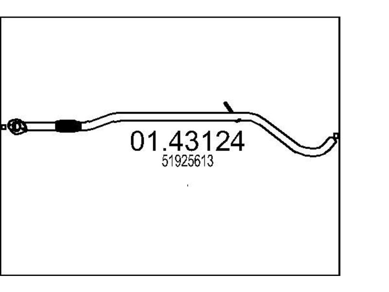 FIAT PANDA CENTRE PIPE