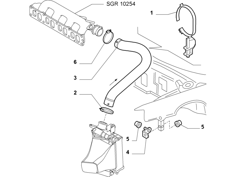 ALFA ROMEO 156 PIPE