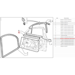 FIAT BRAVA N/S FRONT DOOR SEAL