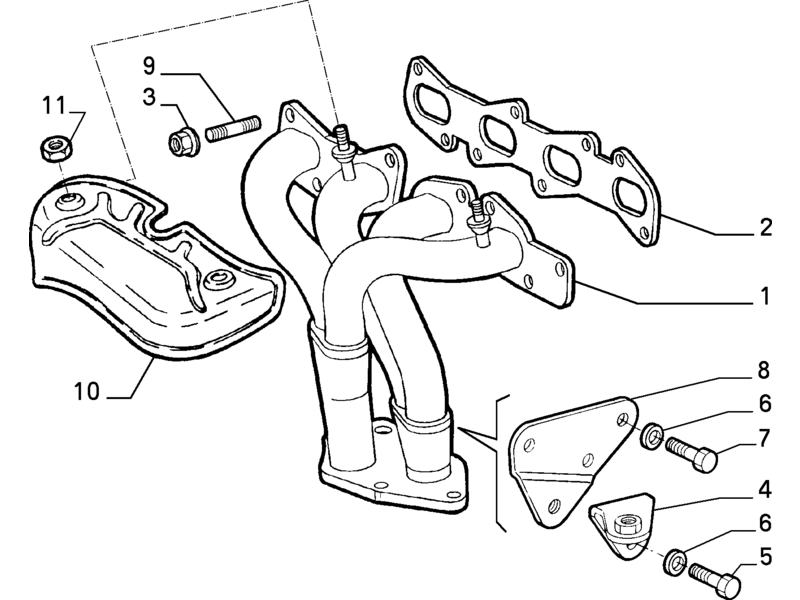 ALFA ROMEO 145/146 EXHAUST MANIFOLD STUD