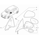 ALFA ROMEO GIULIETTA O/S MIRROR CAP