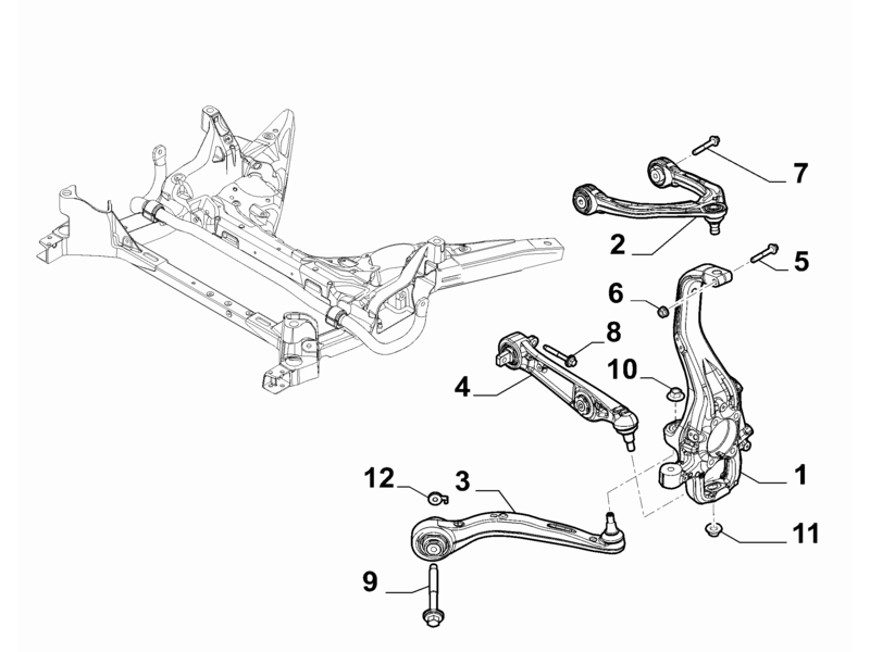 ALFA ROMEO GIULIA O/S FRONT LOWER SUSPENSION ARM